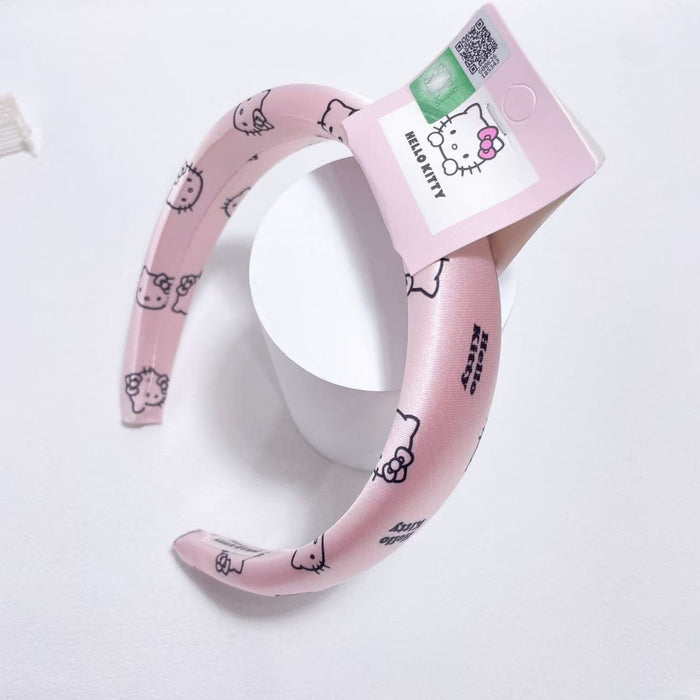 Wholesale Wide-brimmed Sponge Headband cartoon Fabric High Cranial Top Headband