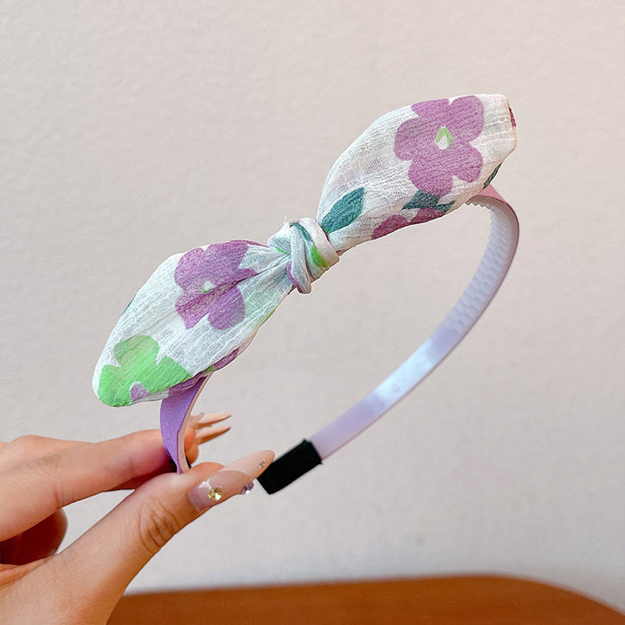 Wholesale Children' s headband girls non-slip baby hairpin headdress little girl rabbit ear bow headband