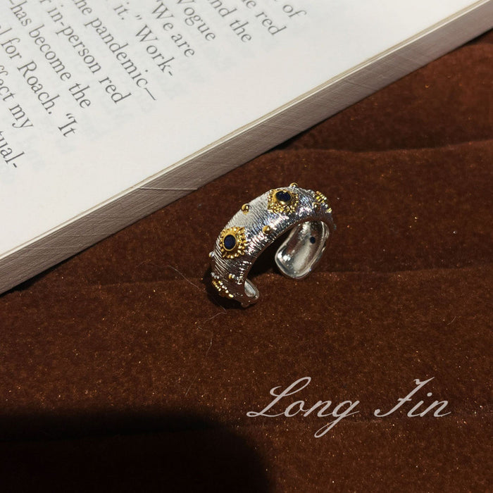 Wholesale Cross Flower Ring Diamond Four-Leaf Clover Ring