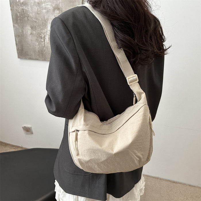Wholesale Casual versatile crossbody bag, new fashionable and simple shoulder bag, solid color and lightweight