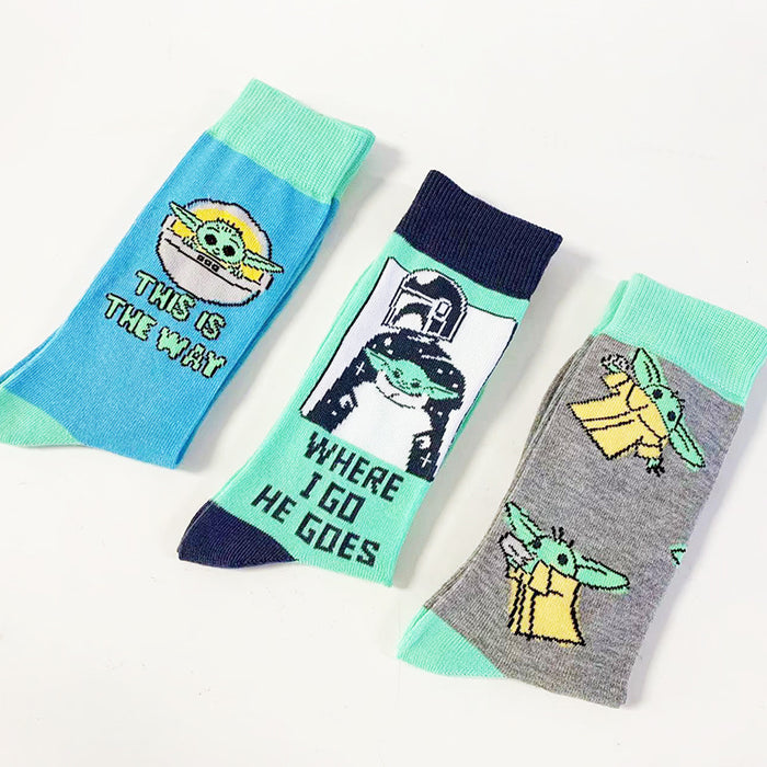 Wholesale Cartoon Men's Middle Tube Socks JDC-SK-YiYan081