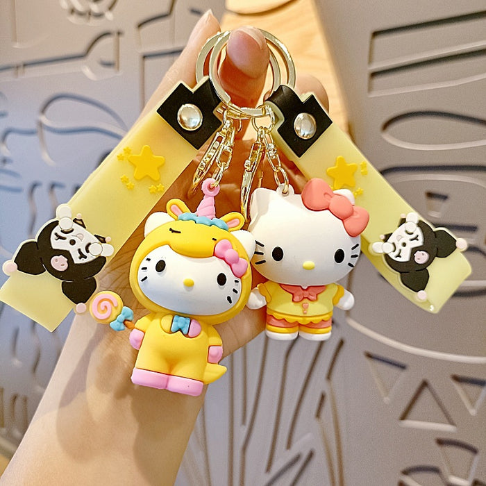 Wholesale Silicone Cartoon Doll Keychain JDC-KC-MingT205