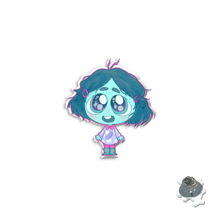 Wholesale brooch acrylic animation cute resin collar pin