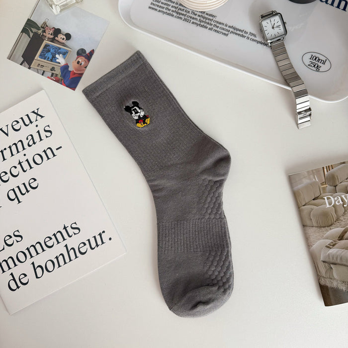 Wholesale Letter women's socks new embroidered socks cute stripes