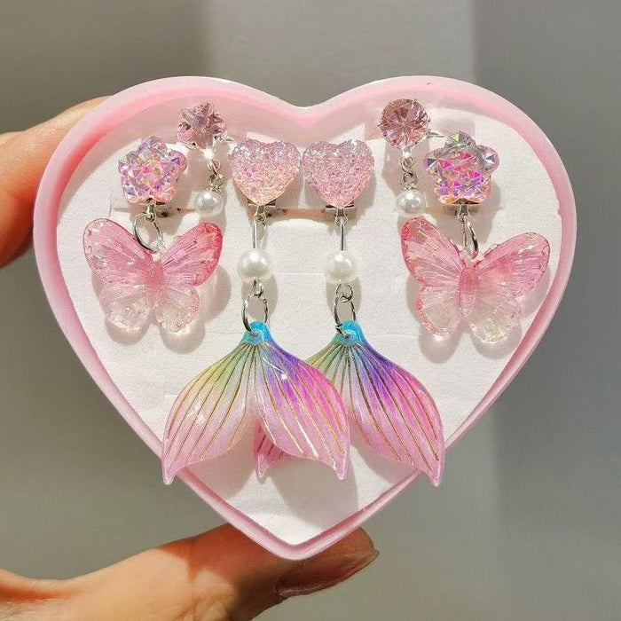 Wholesale Mermaid Ear Clip Ring Set
