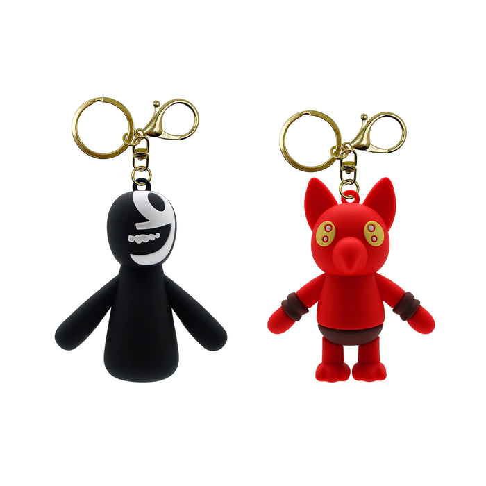 Wholesale Creative Cartoon Game Doll PVC Keychains JDC-KC-HaoAn016