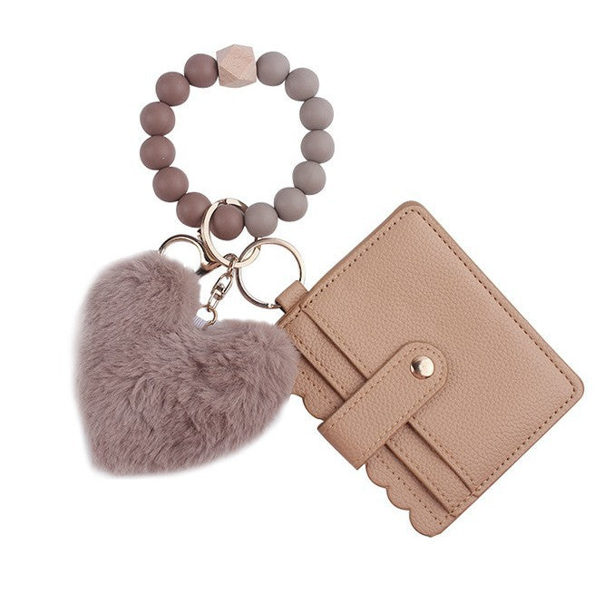 Wholesale  Cartoon Plush Love Card Bag Jewelry