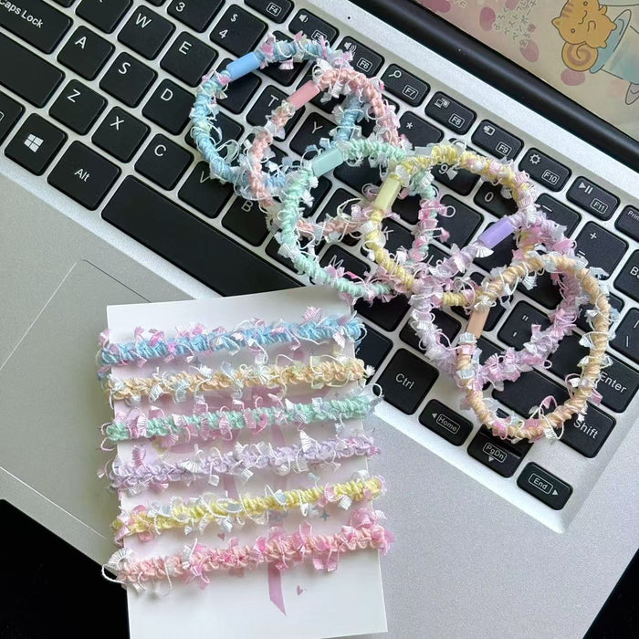 Wholesale tassel hair rope hair rubber band head rope small fresh hair rope