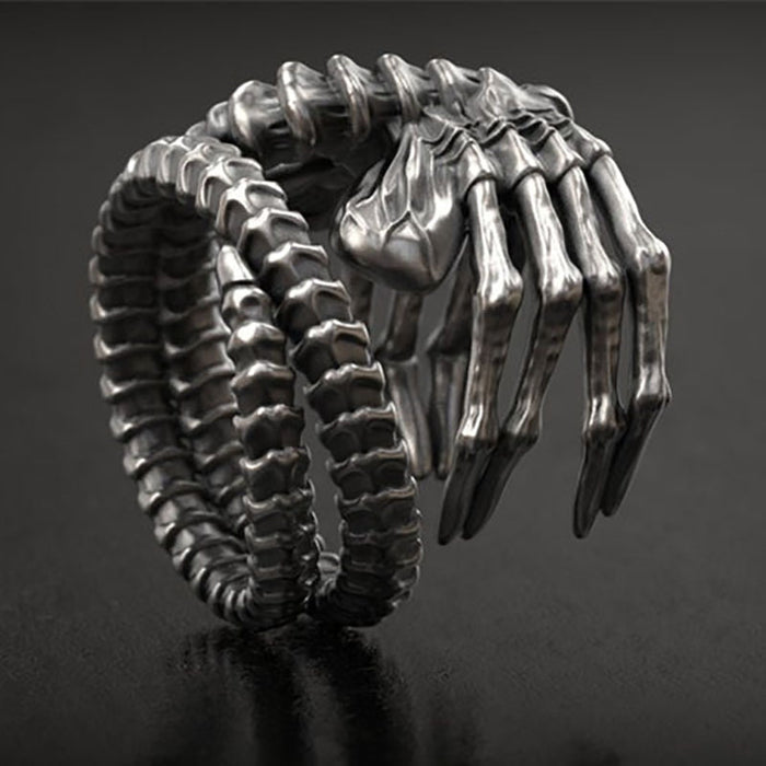 Wholesale Rings Punk domineering skeleton claw ring JDC-RS-ChenR104