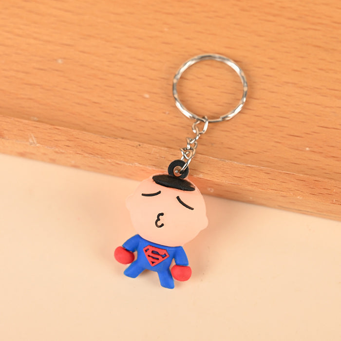 Wholesale 10PCS Cute Cartoon 3D PVC Keychain (S)JDC-KC-DongH001