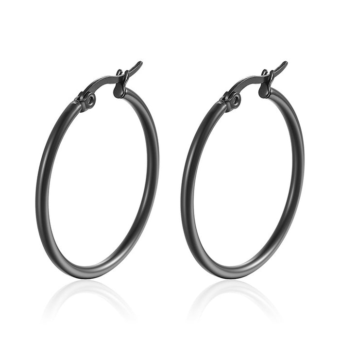 Wholesale Stainless steel circle statement earrings