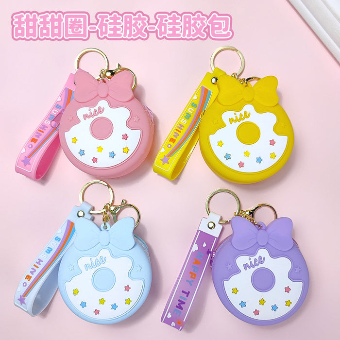 Wholesale Mini silicone round cartoon wallet