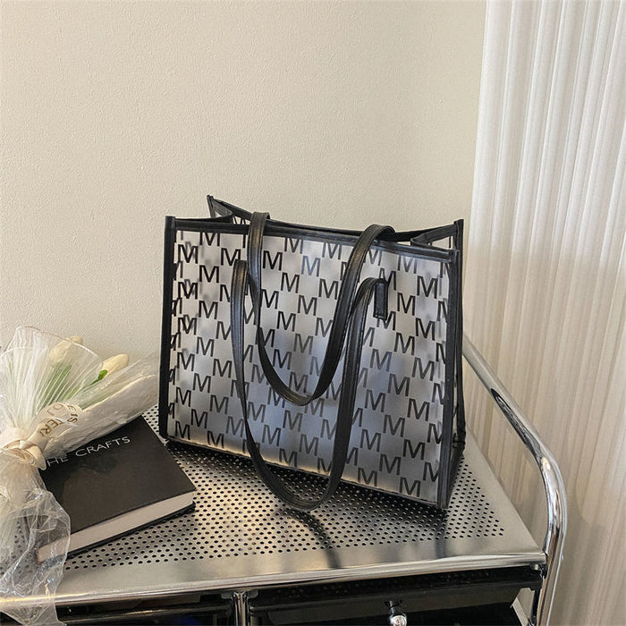 Wholesale Large capacity transparent bag versatile and stylish shoulder bag tote bag