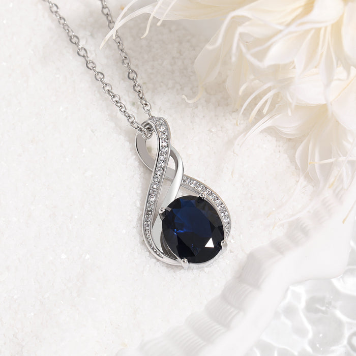 Wholesale Necklace Star Stone S-shaped Exaggerated  Color Treasure Necklace