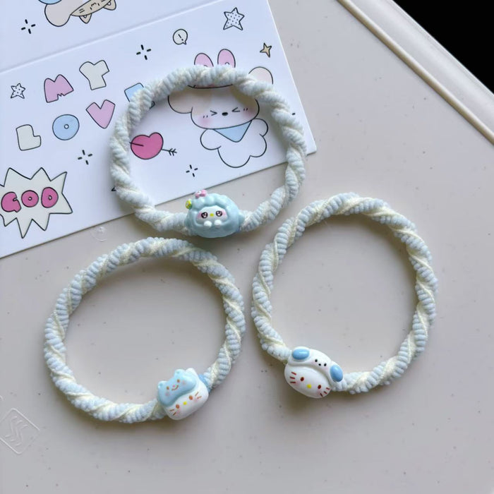 Wholesale Rubber Band Resin Headline Katie Hair Ring Couple Hair Accessories