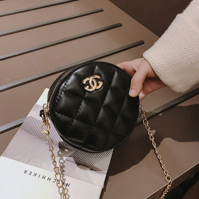 Wholesale Round chain small bag, fashionable crossbody cross bag