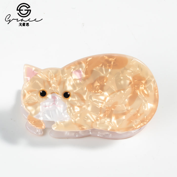 Wholesale Cat Cartoon Print  Grabber Jewelry Headwear Hairpin Cat Cute Animal