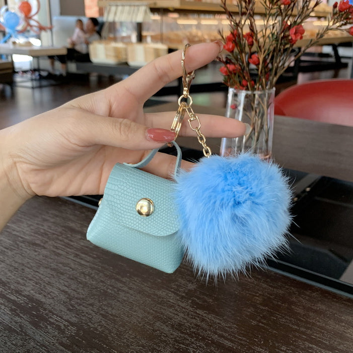 Wholesale Hair Ball Keychain Bag Accessories Mini Luggage Pendant Backpack Accessories JDC-KC-JF001