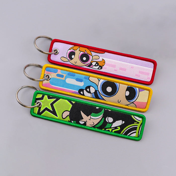 Wholesale Cartoon fabric anime keychain