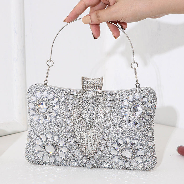 Wholesale Women's Diamond Studded Dinner Bags Banquet Dresses Hand-held Crossbody Hand-held Bags Women's Small Bags JDC-HB-MM010