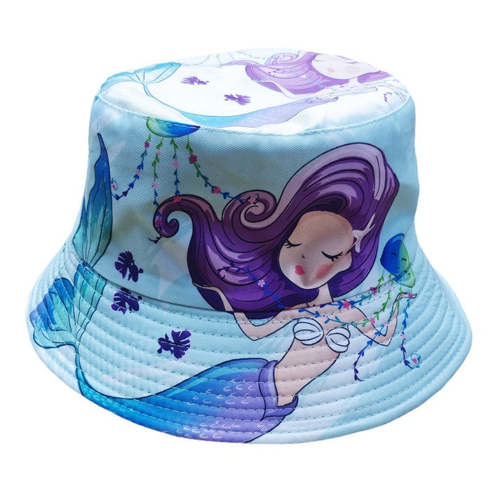 Wholesale Cartoon Print Cotton Bucket Hat JDC-FH-BoD017