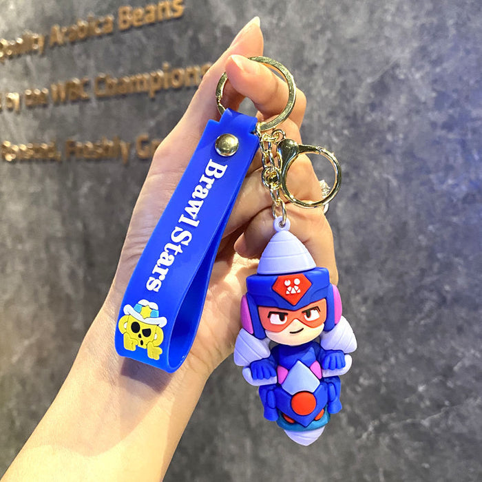 Wholesale  cartoon pvc doll car key chain Cute Keychain