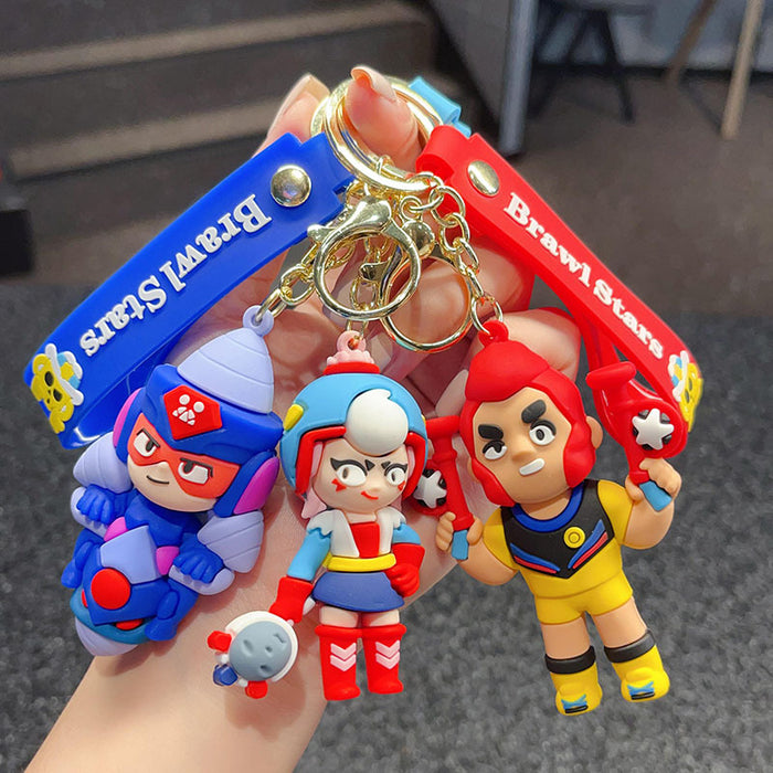 Wholesale bucket key chain cartoon doll car key chain