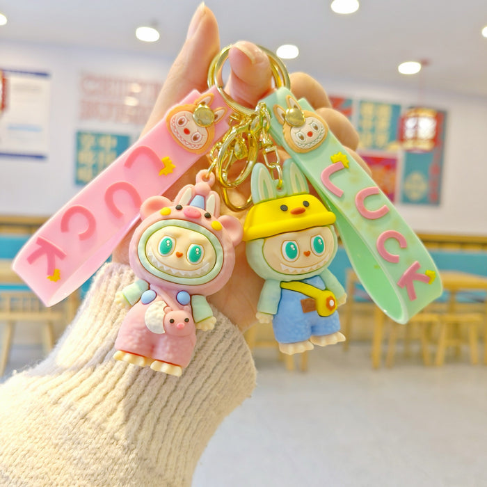 Wholesale Cute cartoon keychain,  couple bag pendant,  car keychain,  claw machine small gift