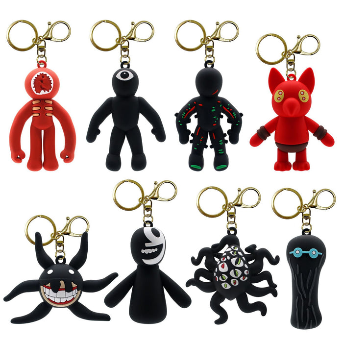 Wholesale Creative Cartoon Game Doll PVC Keychains JDC-KC-HaoAn016