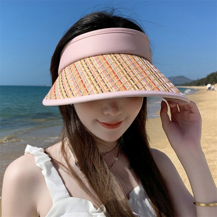 Wholesale Empty top hat, fashionable and versatile, outdoor UV resistant sun hat, sunshade and sun protection hat