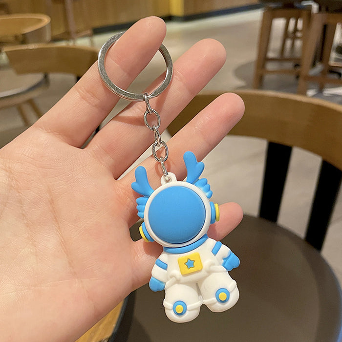 Wholesale Cartoon 3D PVC Graduation Keychain Zodiac Gift Key Pendant