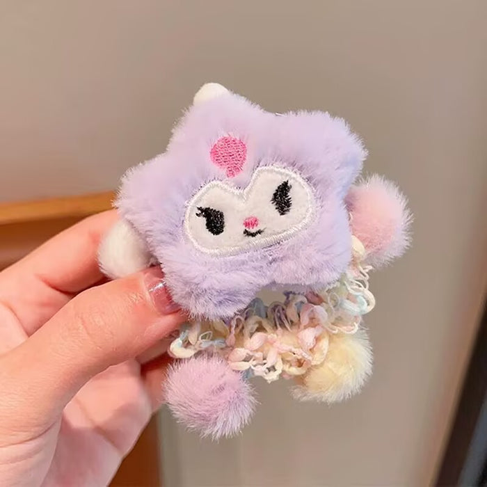 Wholesale Cute cartoon headband, plush headband, children's headband, tied ponytail, meatball headband accessories