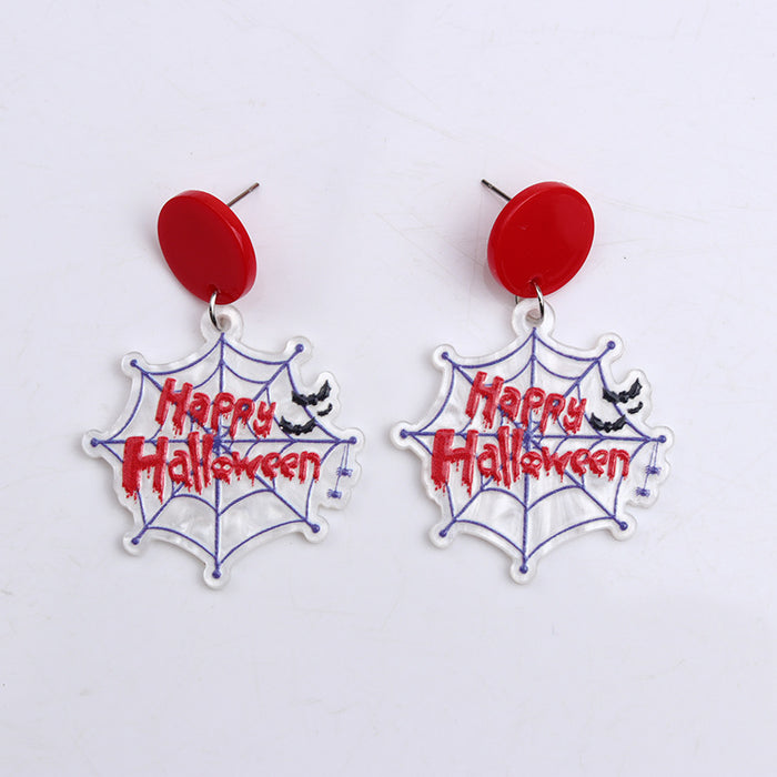 Wholesale  earrings earrings personality skeleton  web ghost mummy earrings earrings