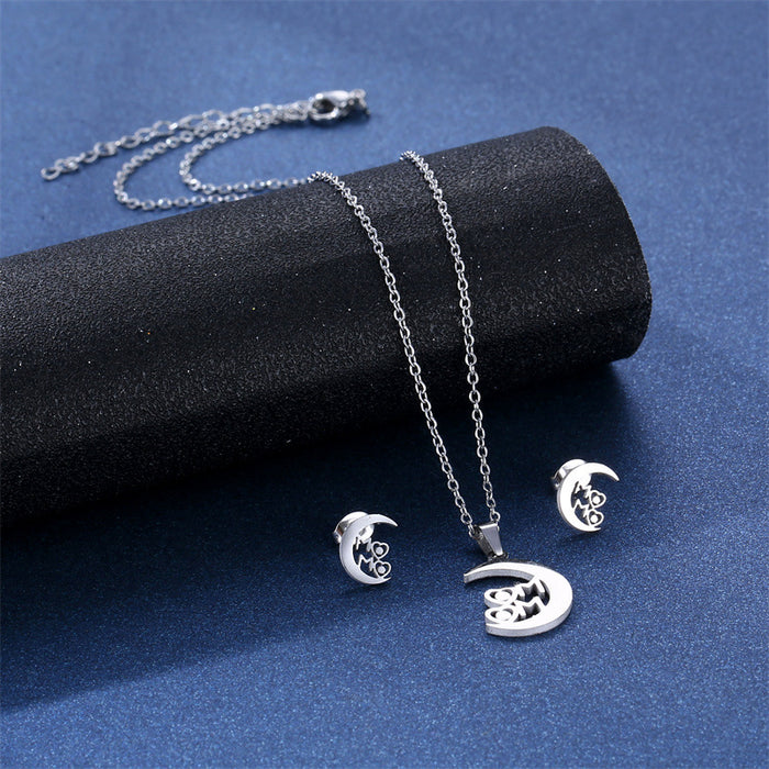 Wholesale stainless steel letter necklace JDC-NE-MingM010
