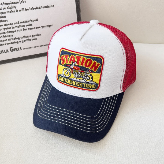 Wholesale Baseball Cap Hip-Hop Mesh Breathable Large Brim Peaked Cap for Adults