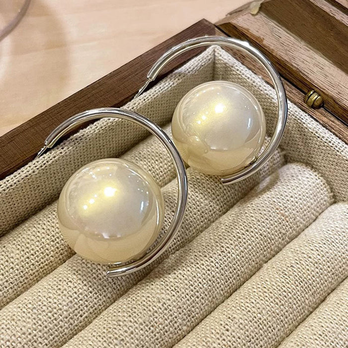 Wholesale Large Pearl Earrings JDC-ES-HaoZ005