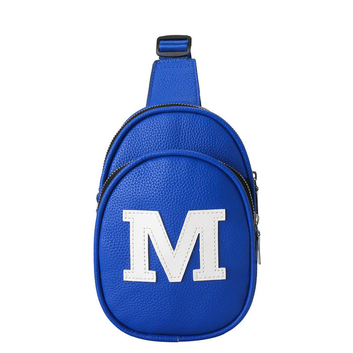 Wholesale New fashionable chest bag, simple letter small backpack for travel, single shoulder crossbody bag