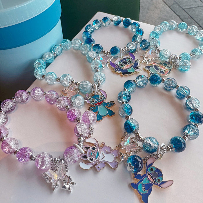 Wholesale Cartoon Crystal Bracelet Cute Girl' s Korean Style Jewelry Studdy Girl' s Best Friend Student Handset Ins