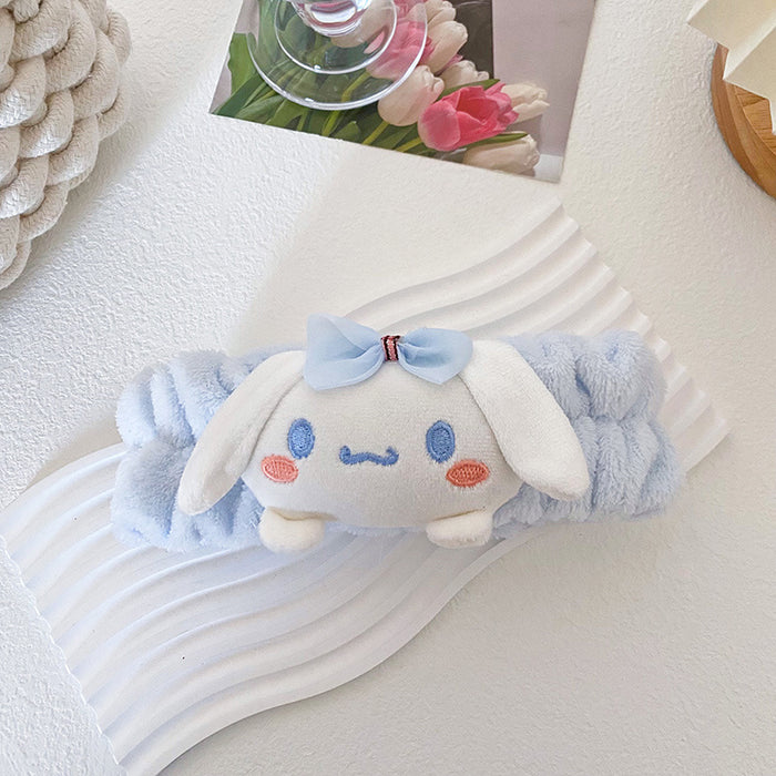 Wholesale Cartoon Doll Hairband Sweet Girl Wash Face Beauty Makeup Hairband Headband Flannel Hair Accessories Headdress