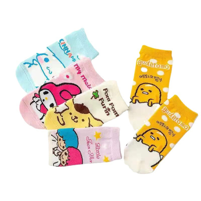 Wholesale Parent child style spring/summer cartoon shallow socks invisible socks pure straight socks