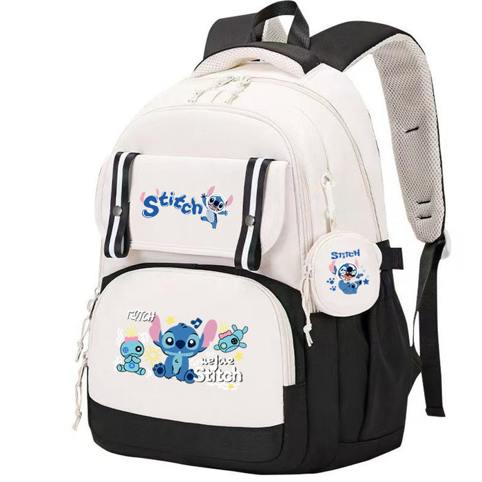 Wholesale Cartoon-themed printed backpack for primary and secondary school students with spine protection
