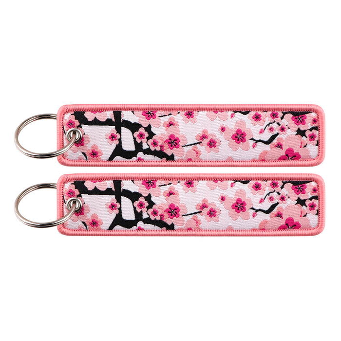 Wholesale Japanese Wave Weaving Marks Keychain Fabric Keychain Accessories