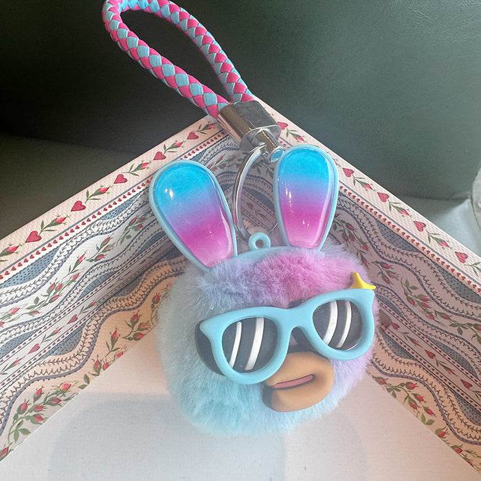 Wholesale Cute Plush Car Keychain,  Fur Ball,   Exquisite Backpack Pendant,  Trendy Key Ring