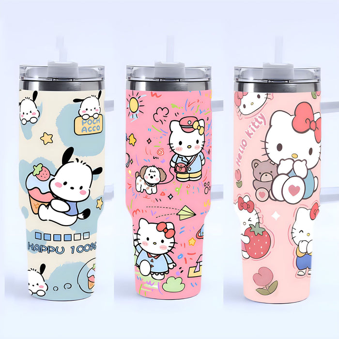 Wholesale 40oz Car Cup  Cartoon Stainless Steel  ice bullies cup Tumbler Thermos Cup