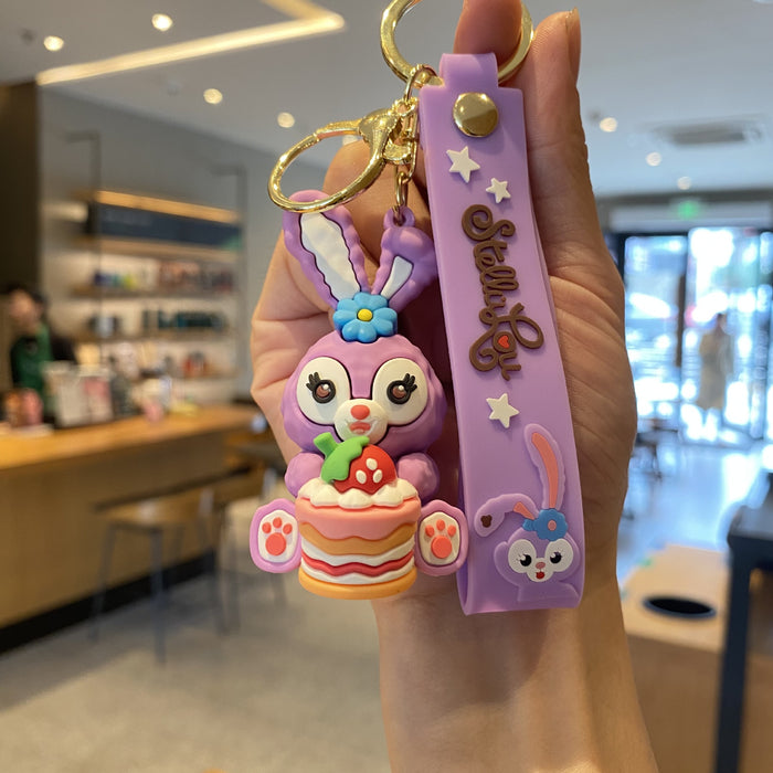 Wholesale Silicone Cartoon Doll Keychain JDC-KC-MingT213