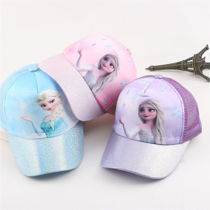 Wholesale Baby Hat Summer New Ice and Snow Girls Sunshade Cap Baseball Cap