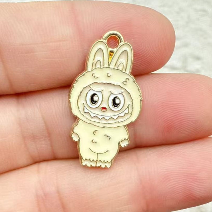 Wholesale 10pcs Anime Alloy Oil Drip DIY Earrings,  Bracelet,  Keychain,  Pendant