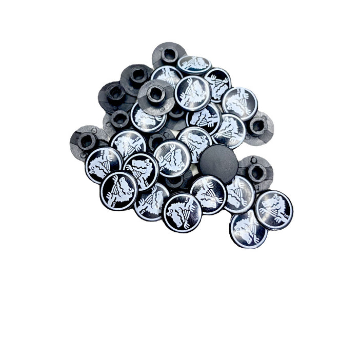 Wholesale 1000pcs Black plastic buckle garden shoes accessories drop plastic shoe flower buckle