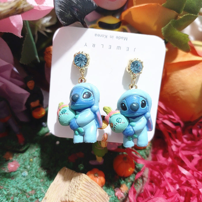 Wholesale Cute Cartoon Resin Earrings JDC-ES-Xingj031