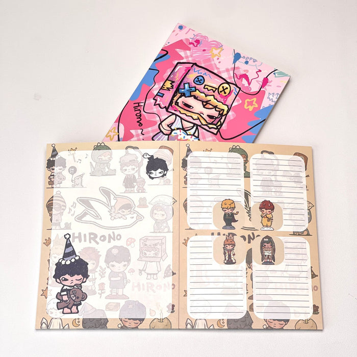 Wholesale Trendy A5 Cartoon Anime Lay-Flat Notebook Colorful Wood Pulp Paper Journal